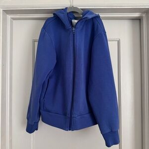 Uniqlo Blue Zip-Up Hoodie Sweatshirt